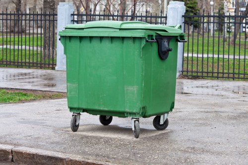 Construction waste being transported for disposal