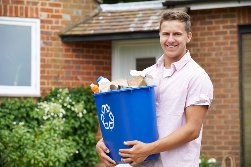 Moving professionals handling furniture with care